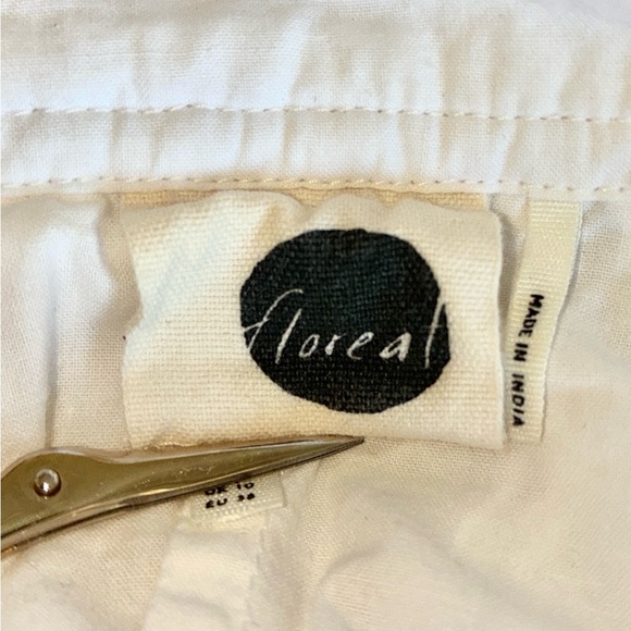 FLOREAT ANTHROPOLOGIE White Mesh Eyelet Skirt, Midi. 6 - Picture 9 of 15